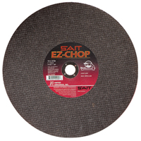 EZ-Chop<sup>®</sup> Chop Saw Wheel, 14" x 3/32", 1" Arbor, Type 1, Aluminum Oxide, 4400 RPM WI910 | Duraquip Inc