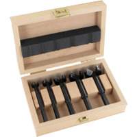 Bormax Forstner Bit Kits in a Wooden Box, 7 Pieces, Steel Duraquip Inc