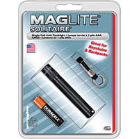 Lampes de poche Solitaire, Incandescente, 2 lumens, Piles AAA Duraquip Inc