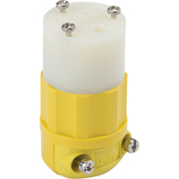 Industrial Straight Blade Connector, 5-15P, Nylon Duraquip Inc