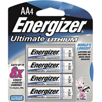 Lithium Batteries, AA, 1.5 V Duraquip Inc