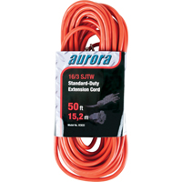 Cordon rallonge, Int&eacute;rieur/ext&eacute;rieur, SJTW, AWG 16/3, 13 A, 50' Duraquip Inc
