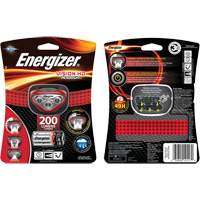 Vision Headlight, LED, 200 Lumens, 8.5 Hrs. Run Time, AAA Batteries Duraquip Inc