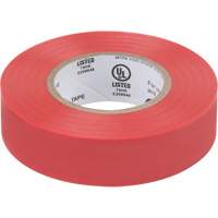 Electrical Tape, 19 mm (3/4") x 18 M (60'), Red, 7 mils XH383 | Duraquip Inc