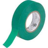 Electrical Tape, 19 mm (3/4") x 18 M (60'), Green, 7 mils XH384 | Duraquip Inc