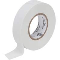 Electrical Tape, 19 mm (3/4") x 18 M (60'), White, 7 mils XH386 | Duraquip Inc