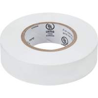 Electrical Tape, 19 mm (3/4") x 18 M (60'), White, 7 mils XH386 | Duraquip Inc