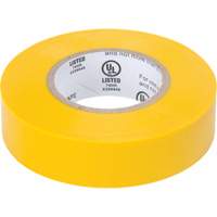 Electrical Tape, 19 mm (3/4") x 18 M (60'), Yellow, 7 mils XH387 | Duraquip Inc
