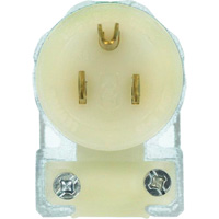 Angled Hospital Grade Extension Plug, Nylon, 15 Amps, 125 V Duraquip Inc