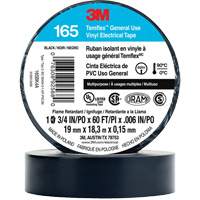 Temflex™ General Use Vinyl Electrical Tape 165, 19 mm (3/4") x 18 M (60'), Black, 6 mils XI861 | Duraquip Inc
