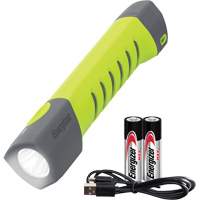 Small Pro Series Hybrid Handheld Flashlight, LED, 500 Lumens, Rechargeable/AA Batteries Duraquip Inc