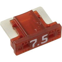 LP MINI&reg; Series Automotive Blade Fuse, Cartridge, 7.5 Amps, 58 V Duraquip Inc