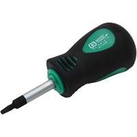 Stubby Square Recess Screwdriver, #1 Tip, Round, 3-1/4" L, Cushion Grip Handle Duraquip Inc