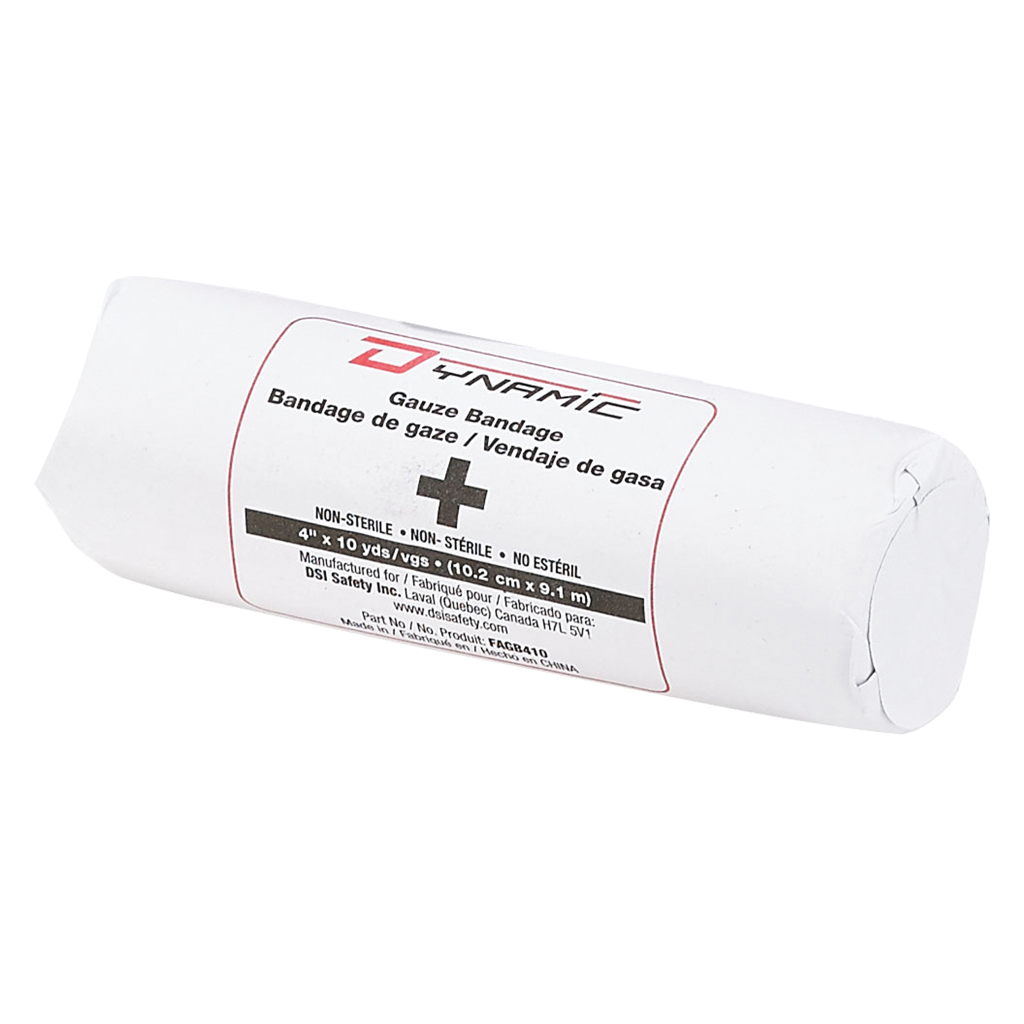 Dynamic Safety Gauze Bandage , Roll, 30' L x 4" W, Medical Device Class